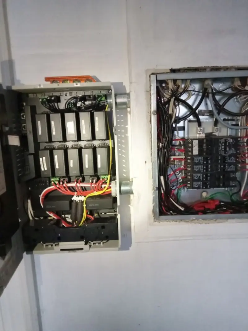 Electrical panel upgrade completed for Security Camera Wiring in Lindale